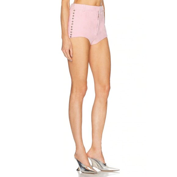 retrofete Sabine Short Primrose Pink Leather Suede - Picture 2 of 6